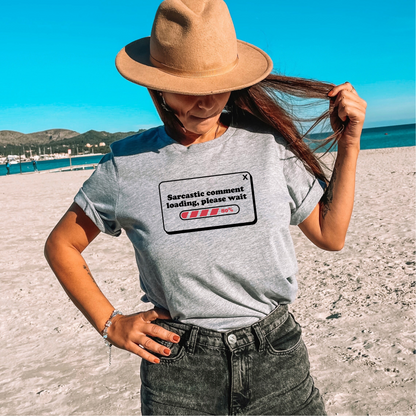 Wholesale Please wait Graphic Tee - Sand Sweatshirt