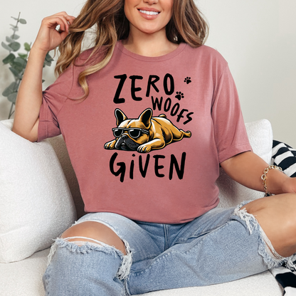 Wholesale Zero Woofs Given Graphic Tee - Mauve Tee