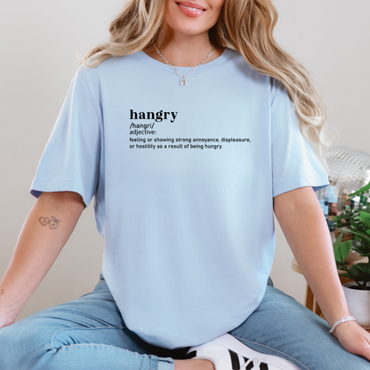 Wholesale Hangry Graphic Tee - Baby Blue Tee