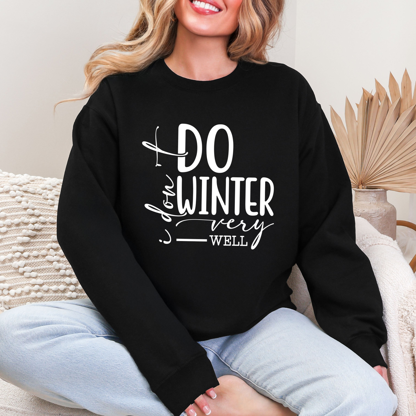 Wholesale Don't Do Winter Sweatshirt - Black Sweatshirt