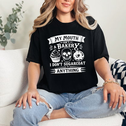 Wholesale My Mouth Isnt a Bakery Graphic Tee - Black Tee