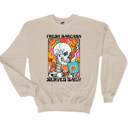 Wholesale Fresh Sarcasm Graphic Tee - Fuchsia Sweatshirt