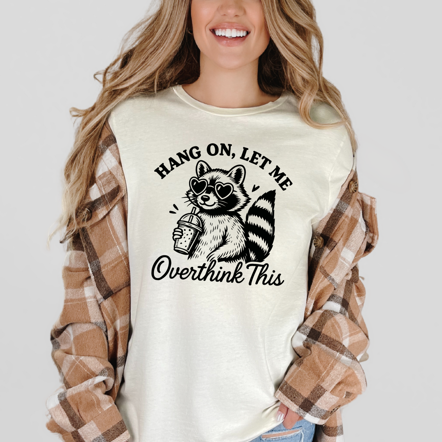 Wholesale Let Me Overthink This Graphic Tee - Natural Tee