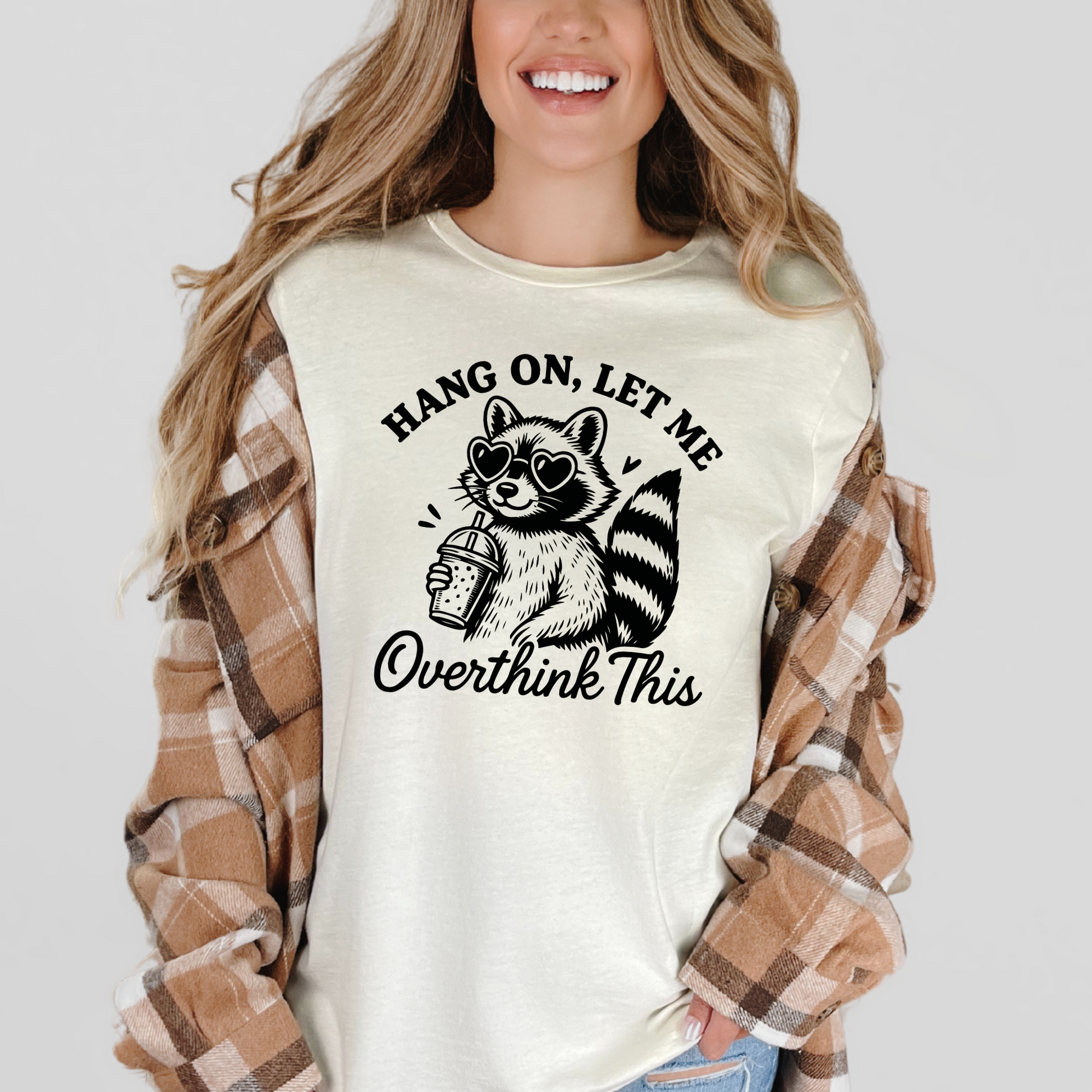 Wholesale Let Me Overthink This Graphic Tee - Natural Tee