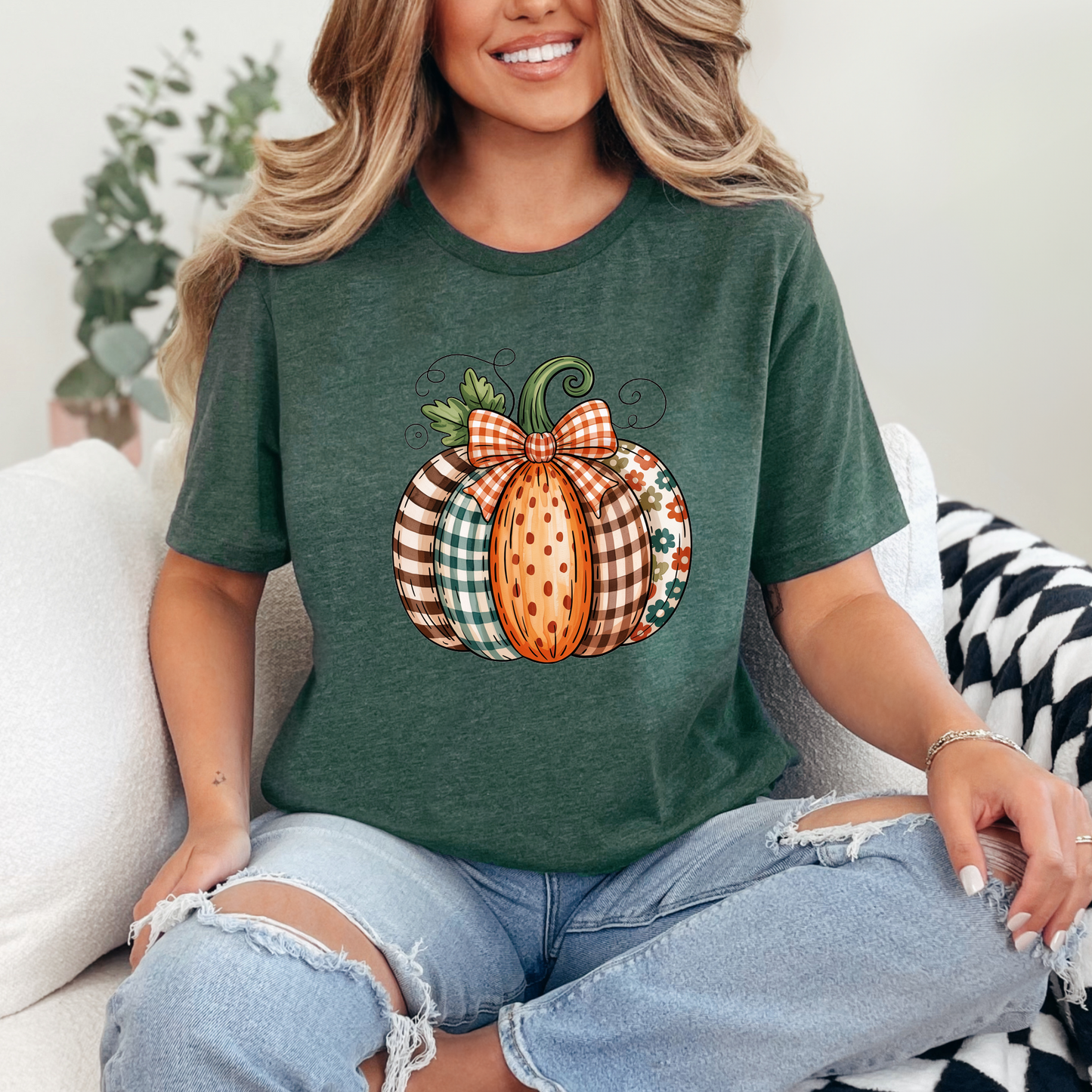 Patchwork Pumpkin Graphic Tee