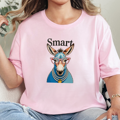 Wholesale Smart Ass Graphic Tee - Soft Pink Tee