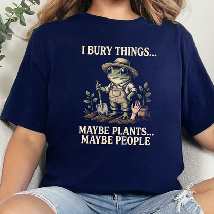 Wholesale I Bury Things Graphic Tee - Navy Tee
