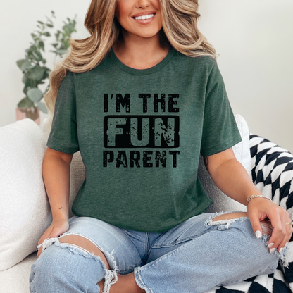 Wholesale Fun Parent Graphic Tee - Charity Pink Tee