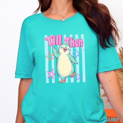 Wholesale Penguin Till Then Graphic Tee - Heather Sea Green