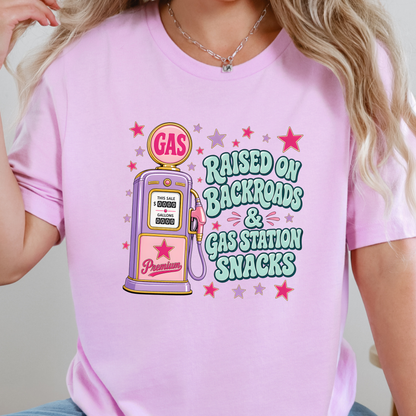 Wholesale Raised on Backroads Graphic Tee - Lilac