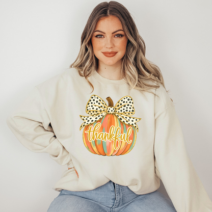 Colorful Thankful Pumpkin Sweatshirt