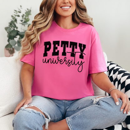 Wholesale Petty University Graphic Tee - Charity Pink Tee