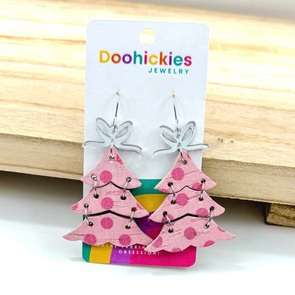 Yuletide Layered Christmas Tree Earring Collection