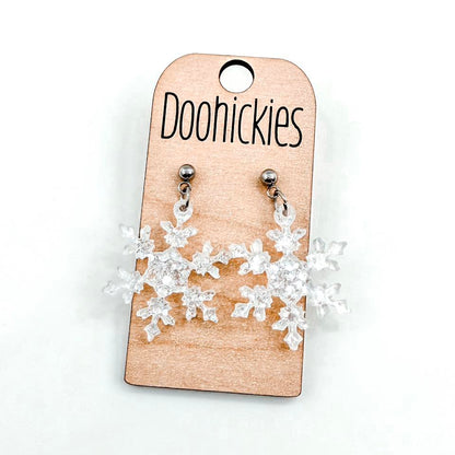 Razzle Dazzle Snowflake Collection - Christmas Acrylic Earrings