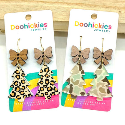 Country Christmas Tree Earring Collection