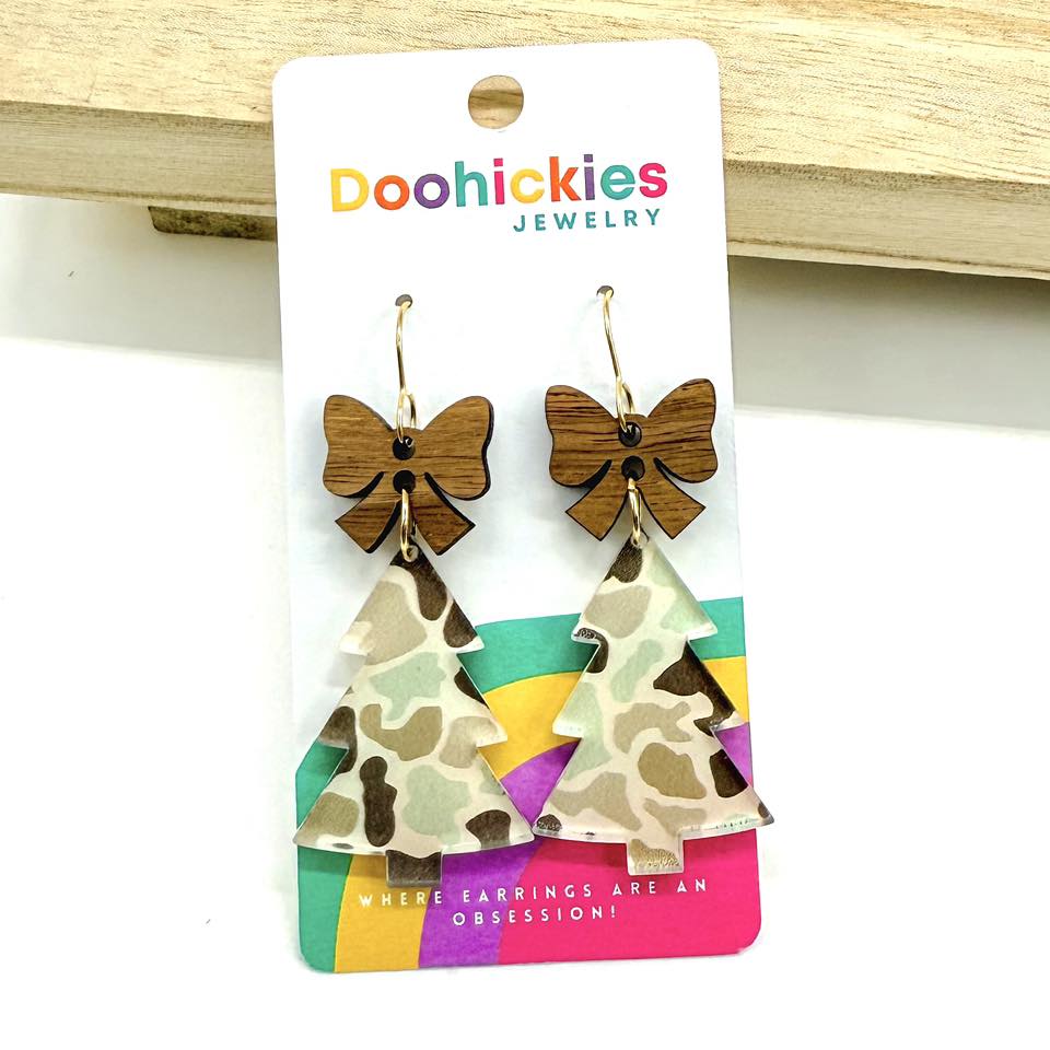 Country Christmas Tree Earring Collection