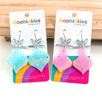 Sugar Crystal Vintage Ornament Collection - Christmas Acrylic Earrings