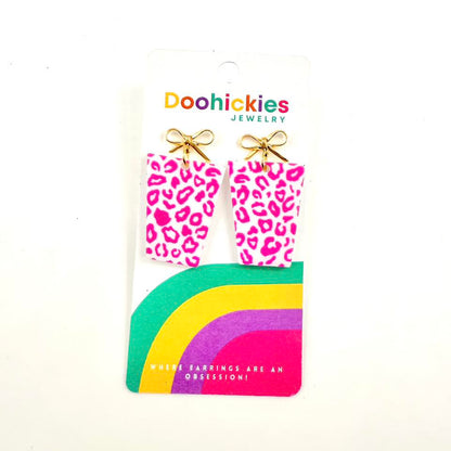 Leopard Christmas Present Acrylic Earring Collection