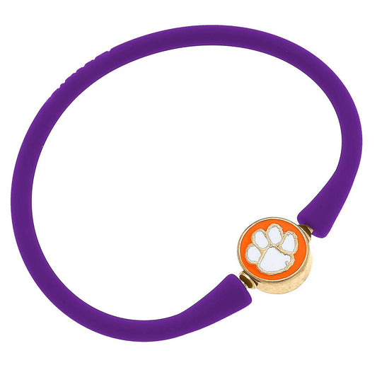 Clemson Tigers Enamel Silicone Bali Bracelet