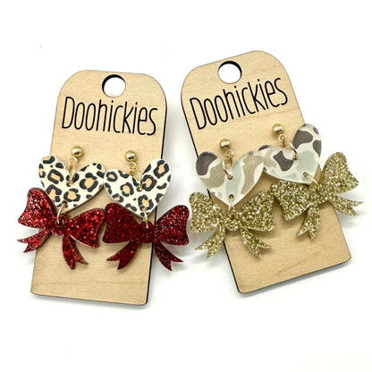 Wildly in Love Acrylic Valentines Dangle Earrings