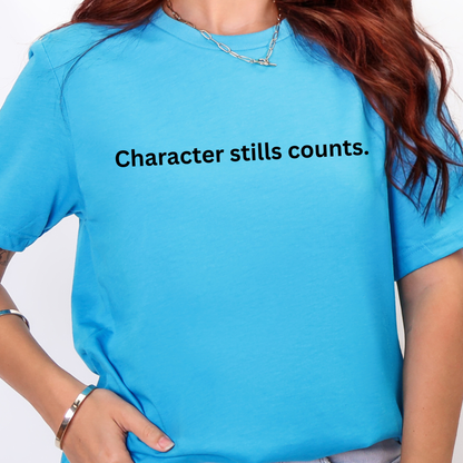 Wholesale Character Still Counts Graphic Tee - Heather Aqua