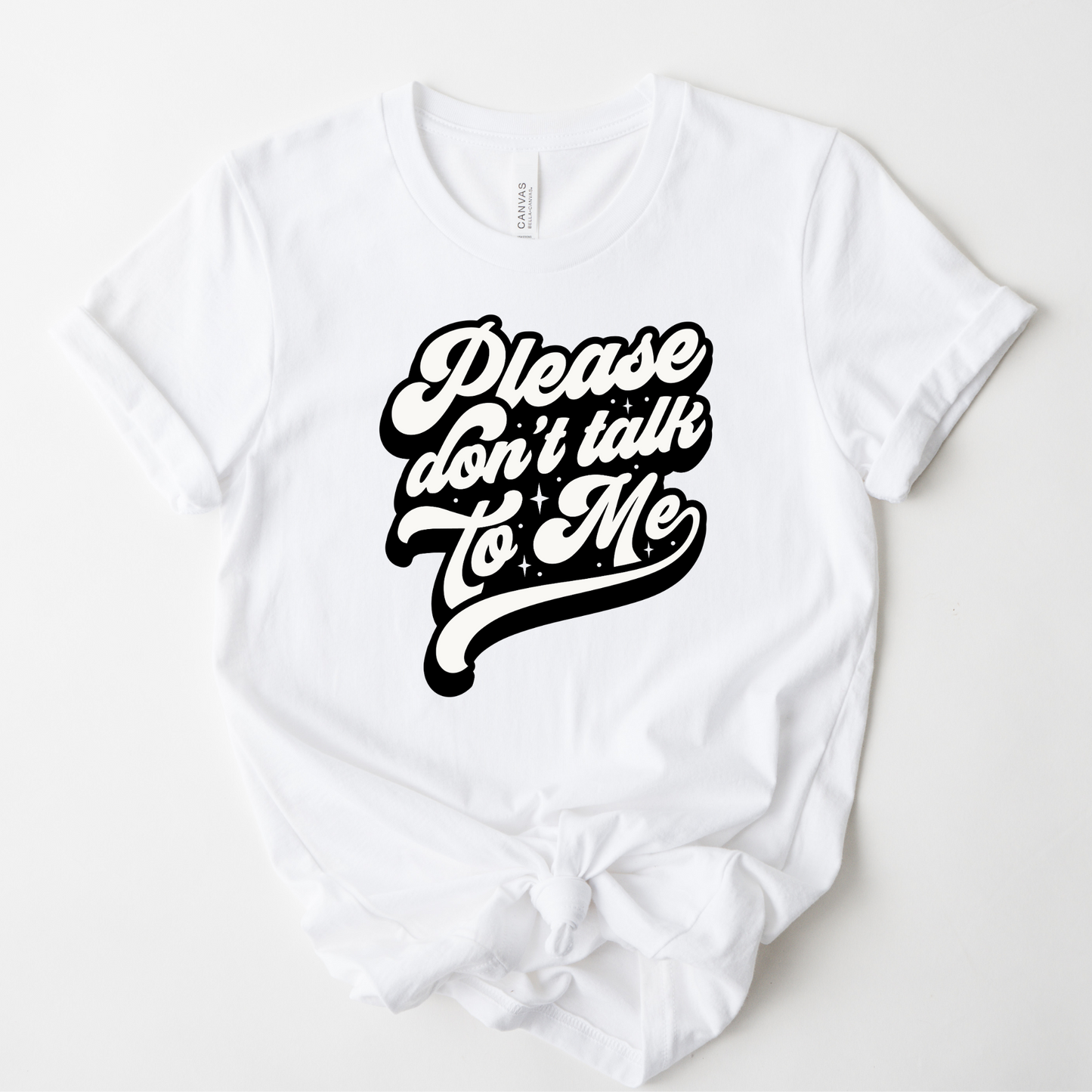 Wholesale Don't talk to me Graphic Tee - Heliconia Sweatshirt