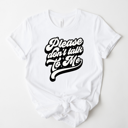 Wholesale Don't talk to me Graphic Tee - Heliconia Sweatshirt
