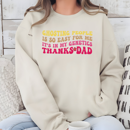 Wholesale Ghosting People Sweatshirt - Navy Sweatshirt