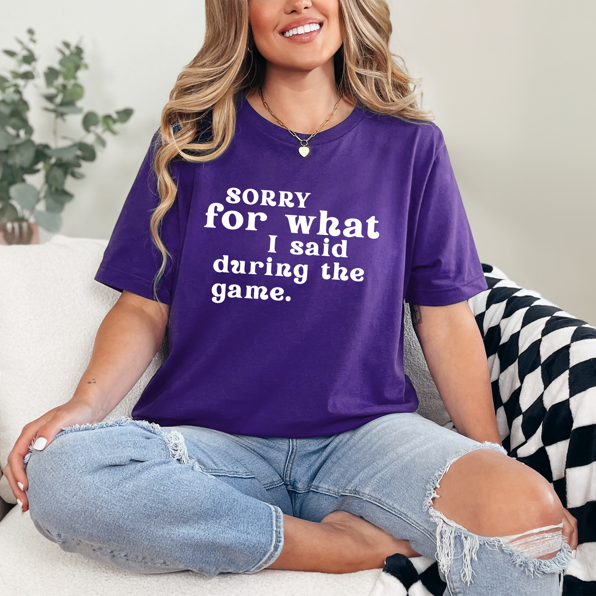 Wholesale During the Game Graphic Tee - Team Purple Tee