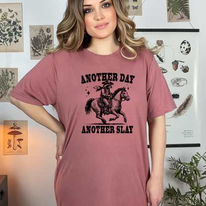 Wholesale Another Day Another Slay Graphic Tee - Ash Grey Tee