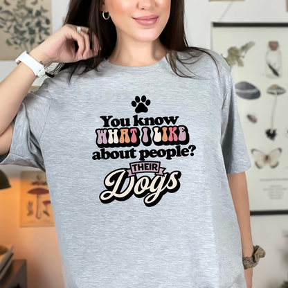 Wholesale Their Dogs Graphic Tee - Light Pink Sweatshirt