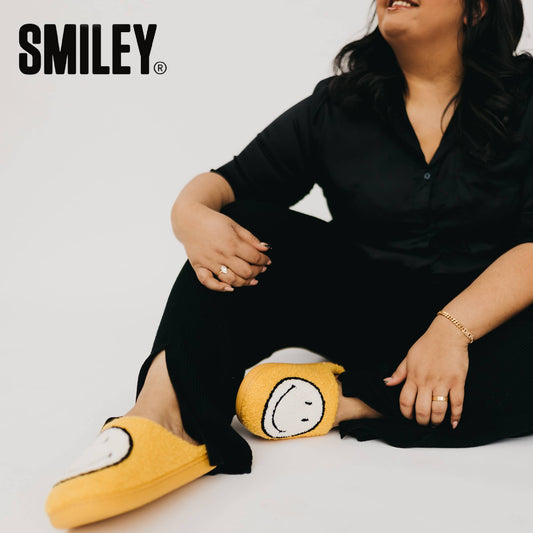 Smiley® x Pretty Simple Smiley Slippers $5 DEAL