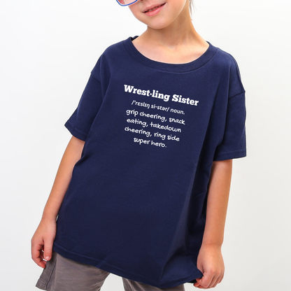 Wholesale Wrestling Family Sweatshirt or Graphic Tee - Navy Sweatshirt - Sister