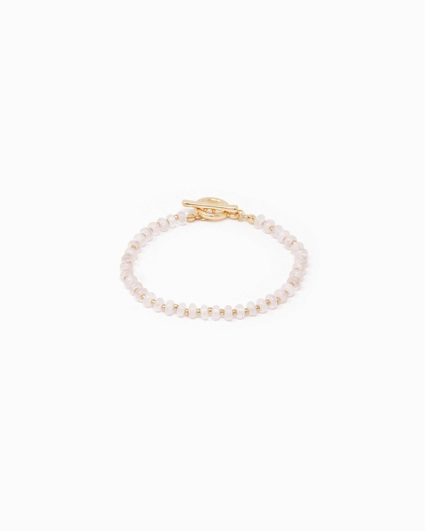 Natural Stone Gold Toggle Bracelet