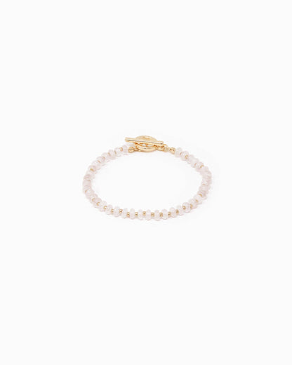 Natural Stone Gold Toggle Bracelet