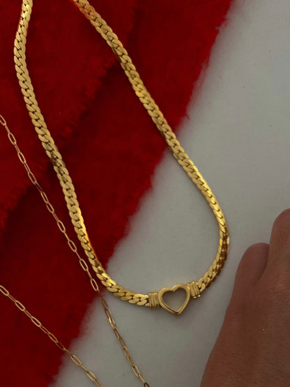 SMALL OPEN HEART NECKLACE