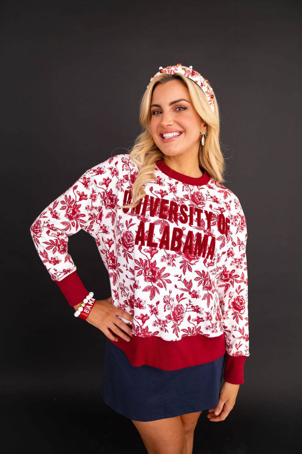 Alabama Floral Toile Sweatshirt PRE-ORDER (Est. Ship 9/8)