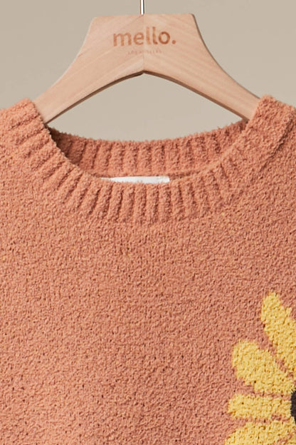 Sunlit Bloom Patch Sweater