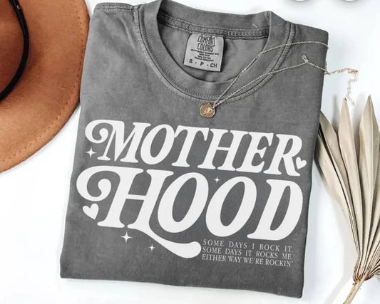 Motherhood comfort colors graphic tee