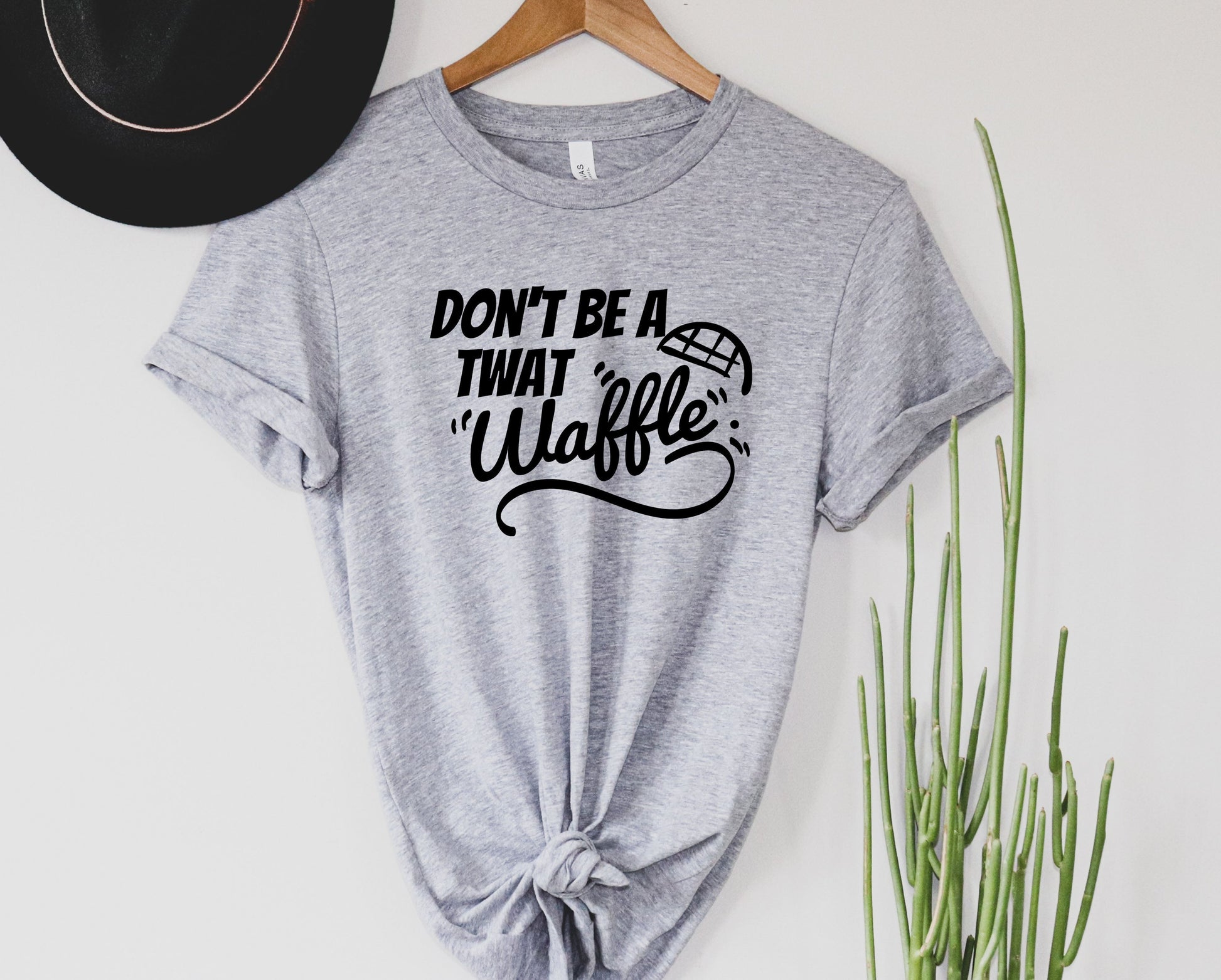 Wholesale Don't be a Twat Waffle Graphic Tee - Navy