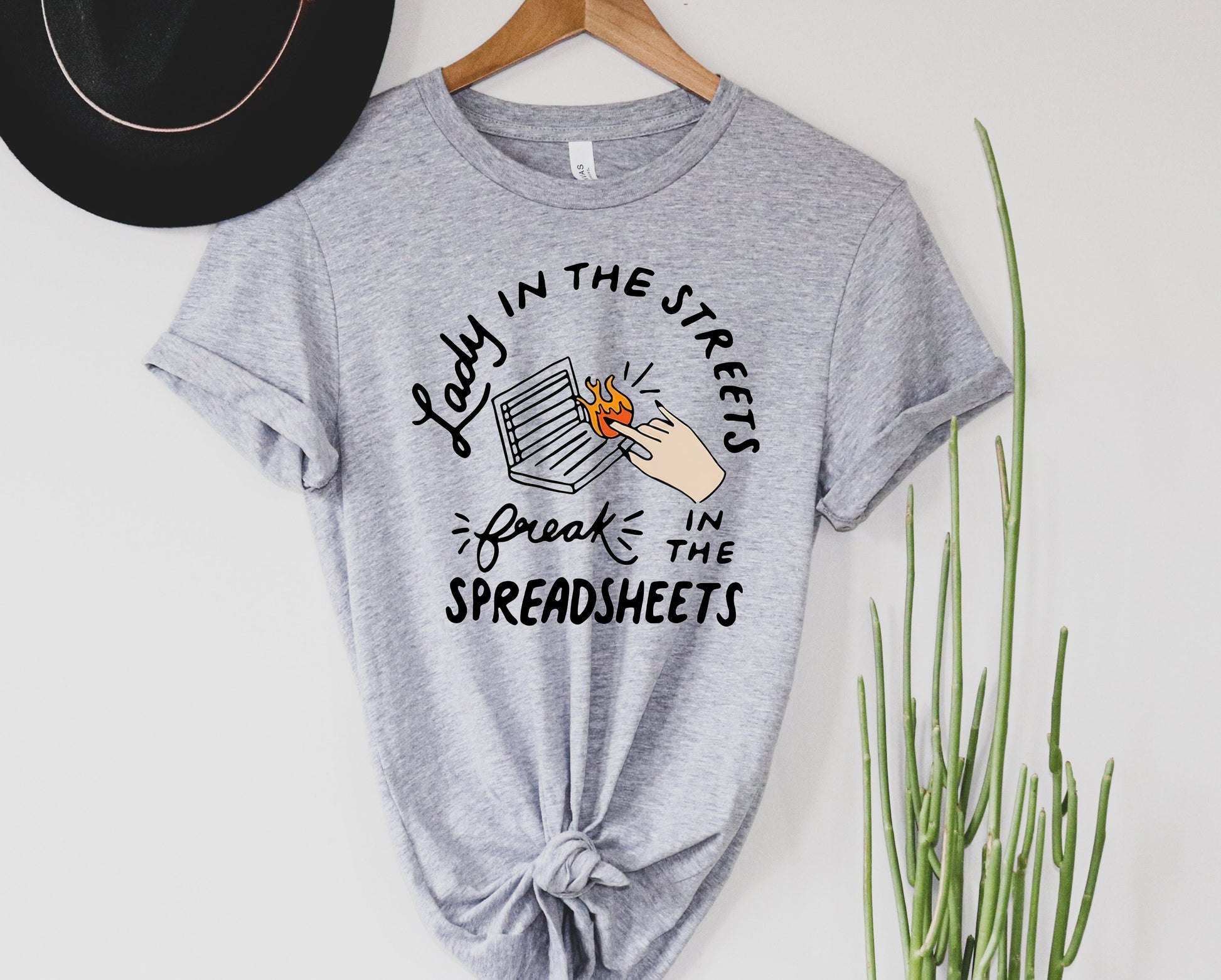 Wholesale Freak in the Spreadsheets Graphic Tee - Black