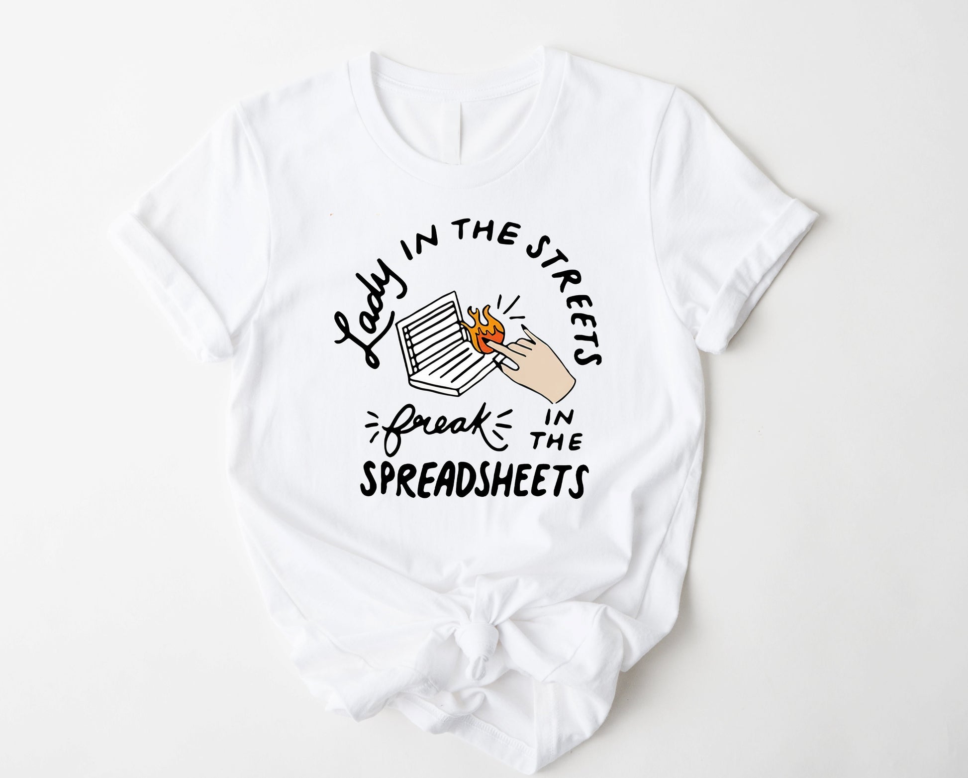 Wholesale Freak in the Spreadsheets Graphic Tee - Navy