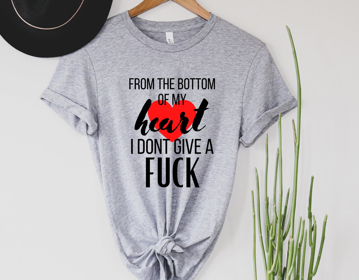 Wholesale From the Bottom of My Heart Graphic Tee - White