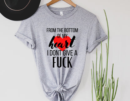 Wholesale From the Bottom of My Heart Graphic Tee - White