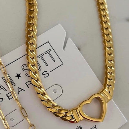 SMALL OPEN HEART NECKLACE