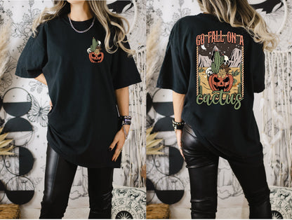 Wholesale Go Fall on a Cactus Graphic Tee - Autumn