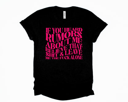 Wholesale If You Heard Rumors Graphic Tee - Grey