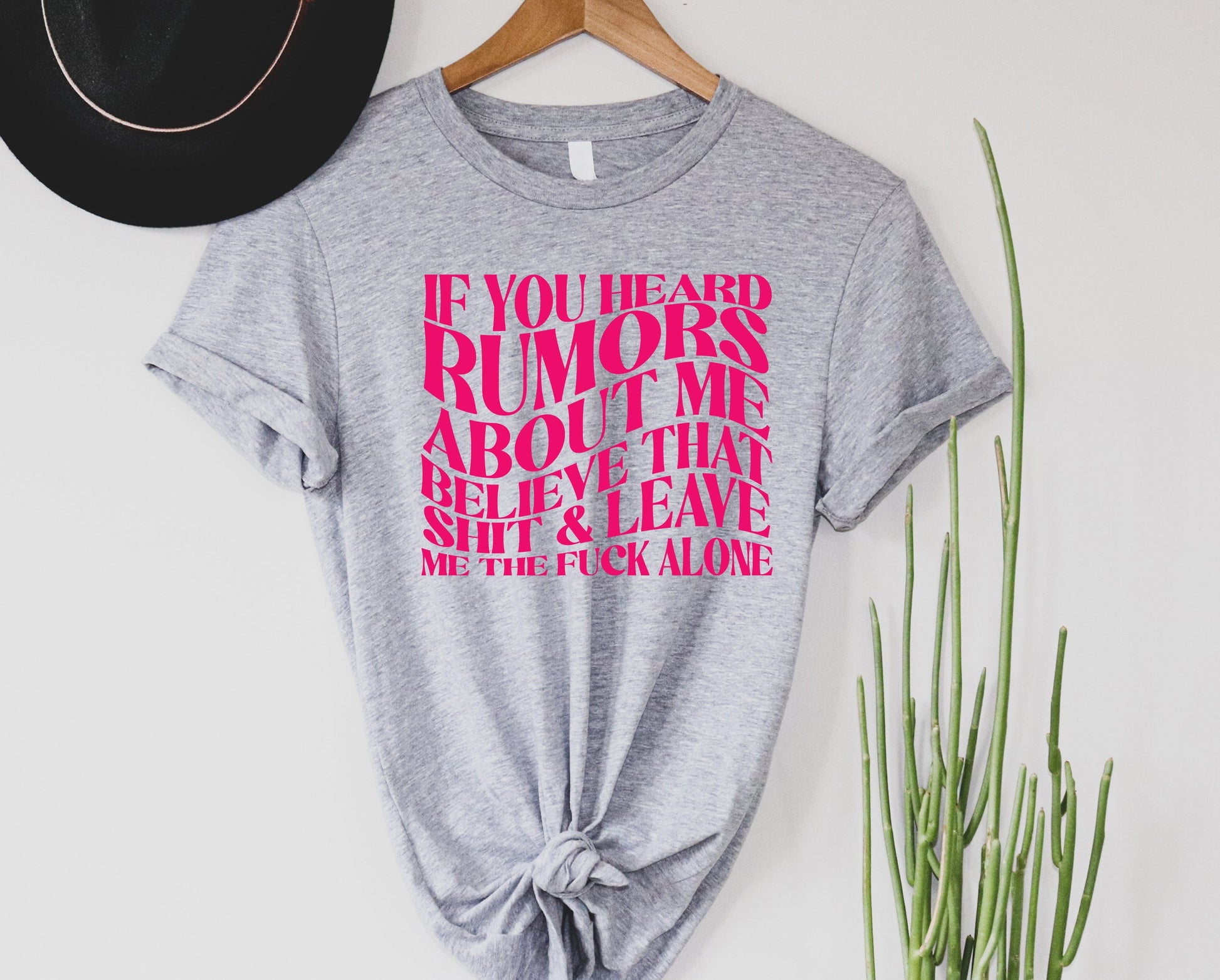 Wholesale If You Heard Rumors Graphic Tee - White