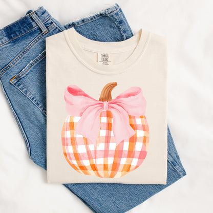 Pumpkin Plaid Tee.