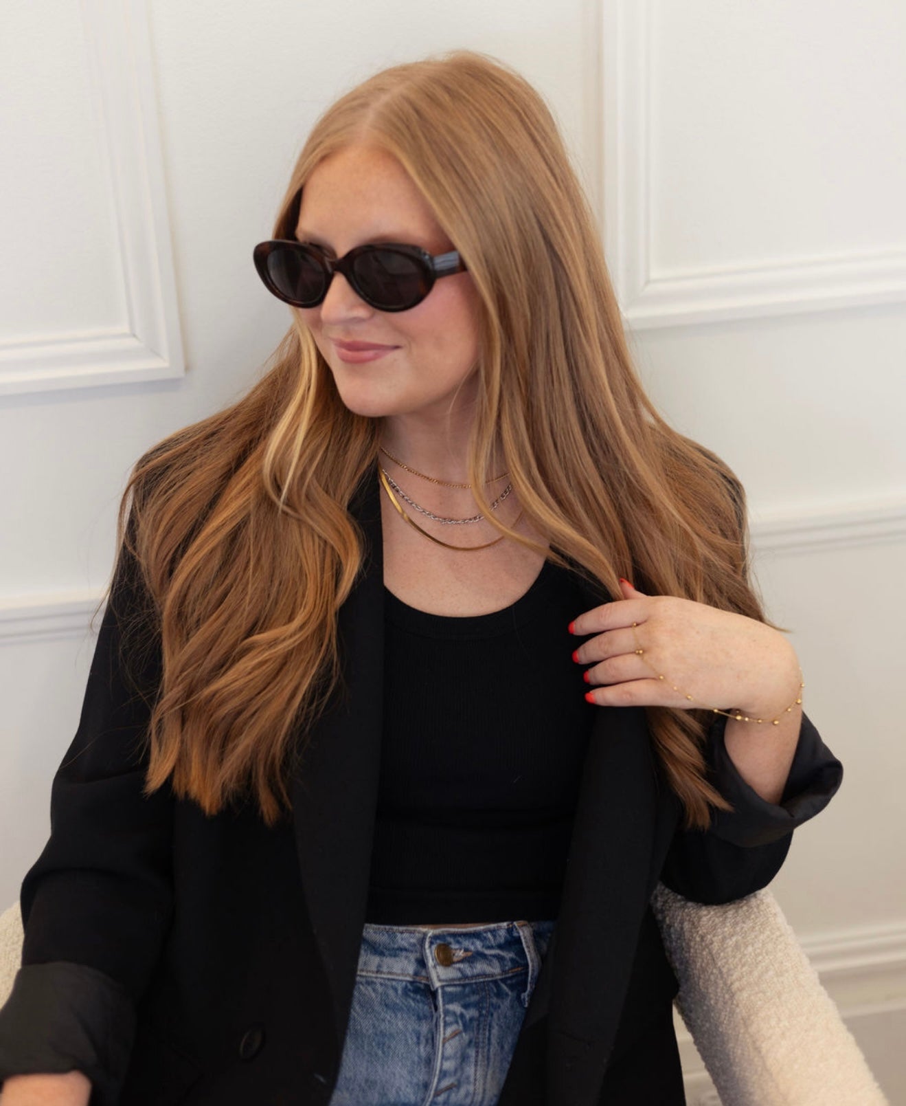 TWO TONED LAYERED NECKLACE